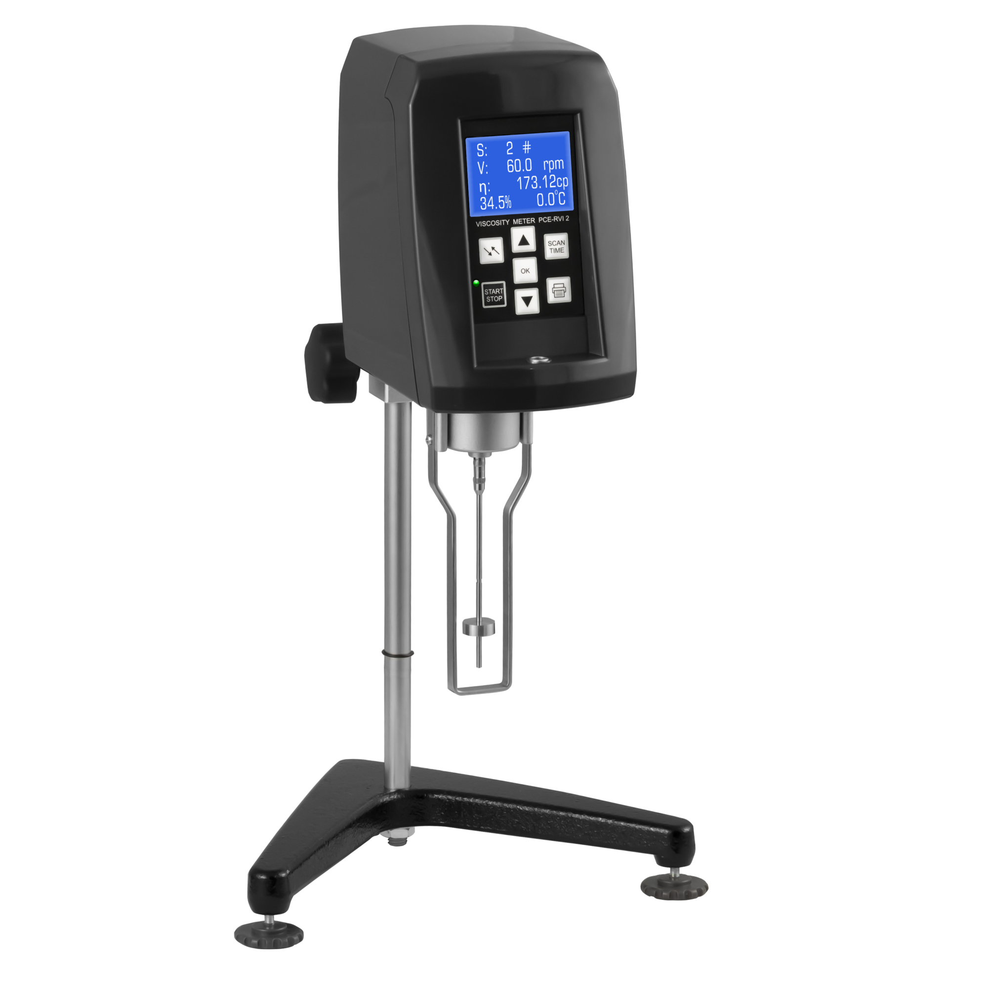 PCE Viscometer — 15 to 100,000 cP, <±2% Accuracy, Model# PCE-RVI 2